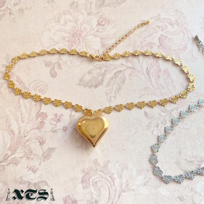 Heart Chain Choker - YOUAREMYPOISON
