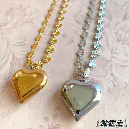 XTS ハートチェーンチョーカー SILVERTS0224