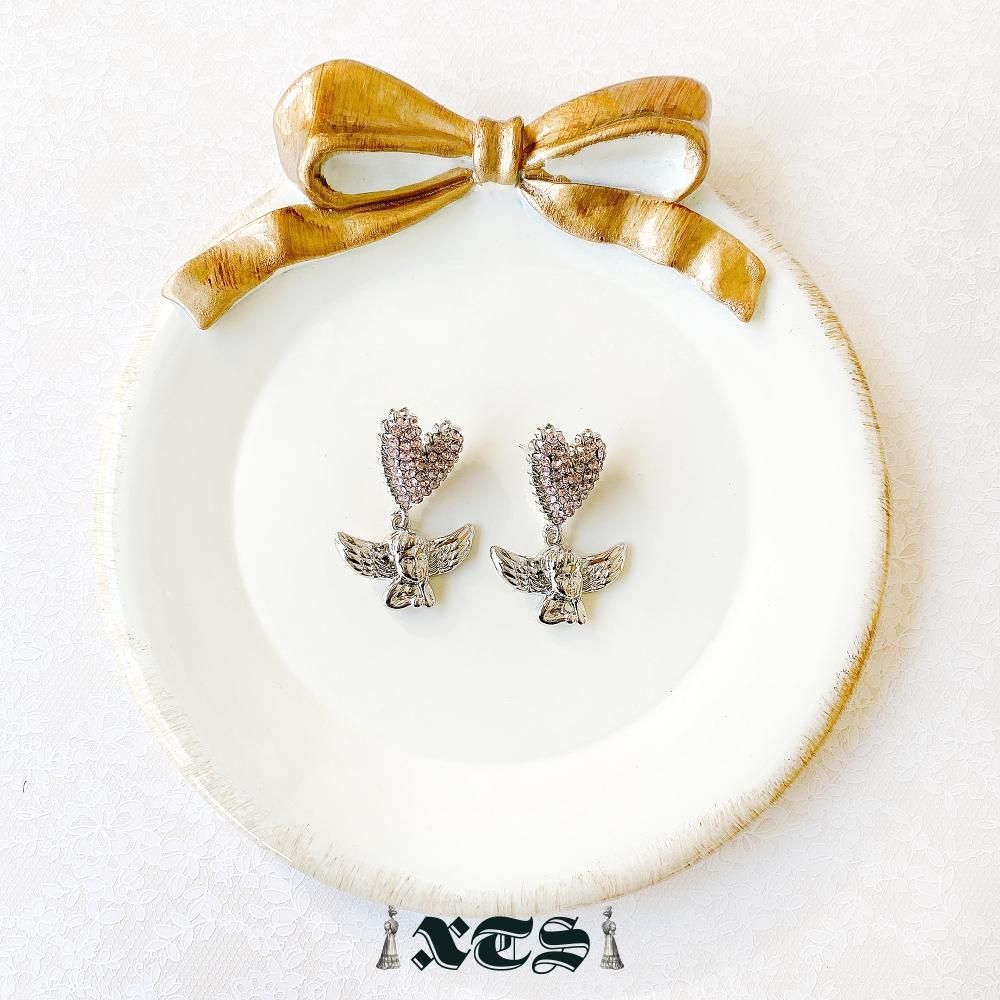 XTS Heart & Angel ハートエンジェル ピアス SILVER シルバー TS0229