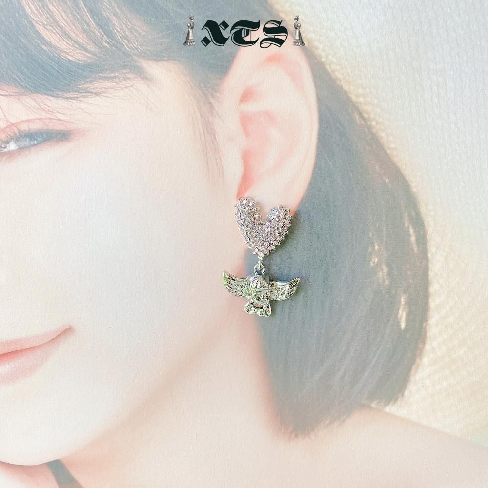 XTS Heart & Angel ハートエンジェル ピアス SILVER シルバー TS0229