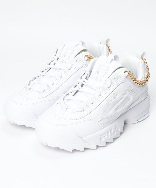 FILA Disruptor Chain WHITE/GOLD WFW21020136 (White) Sneaker - YOU ARE MY POISON