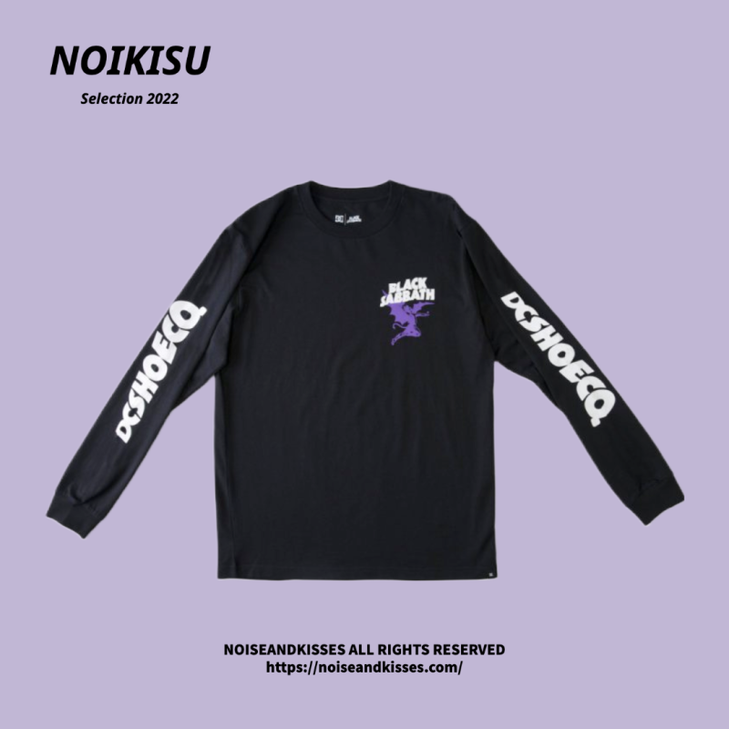 DC SHOES X BLACK SABBATH MASTER OF REALITY 長袖Tシャツ ロンT BLACK