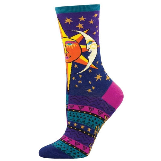 Socksmith ソックスミス Laurel Burch Sun And Moon クルーソックス