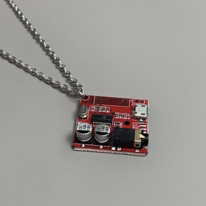 ミニドッグタグ アシメチェーン ネックレス GOLD