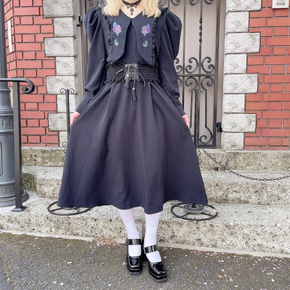 Gothic Rose Long Dress - YOUAREMYPOISON