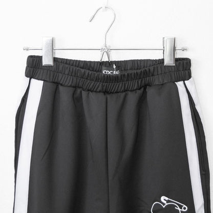 ACDC RAG サイドダブルライン ジャージ ロングパンツ BLACK