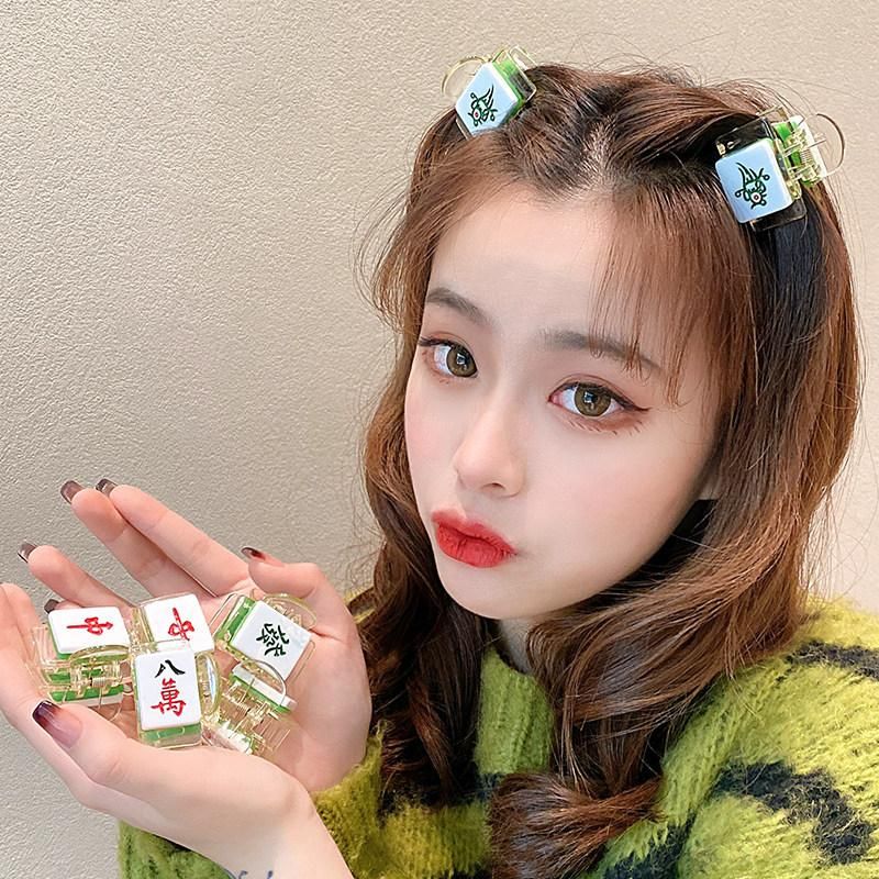 麻雀牌 ビッグ ヘアクリップ