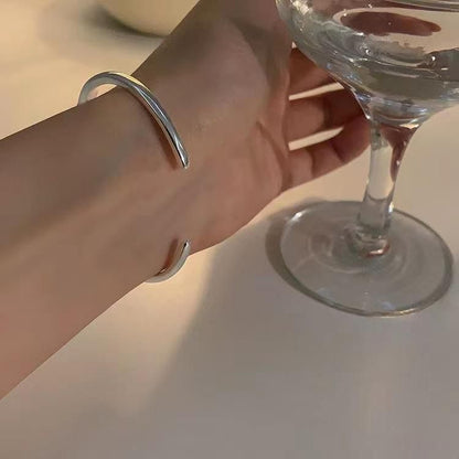 【会員限定0円】ウェーブ バングル SILVER