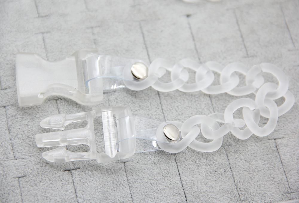 プラスチック バックルチェーン ブレスレット Clear