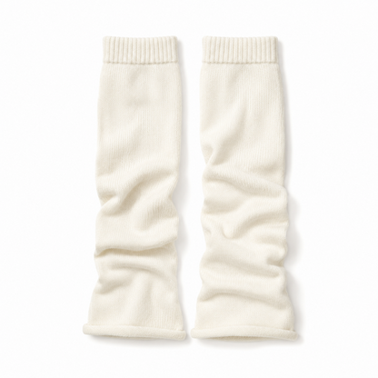 40cm丈 ゴム抜き レッグウォーマー ルーズソックス Off White