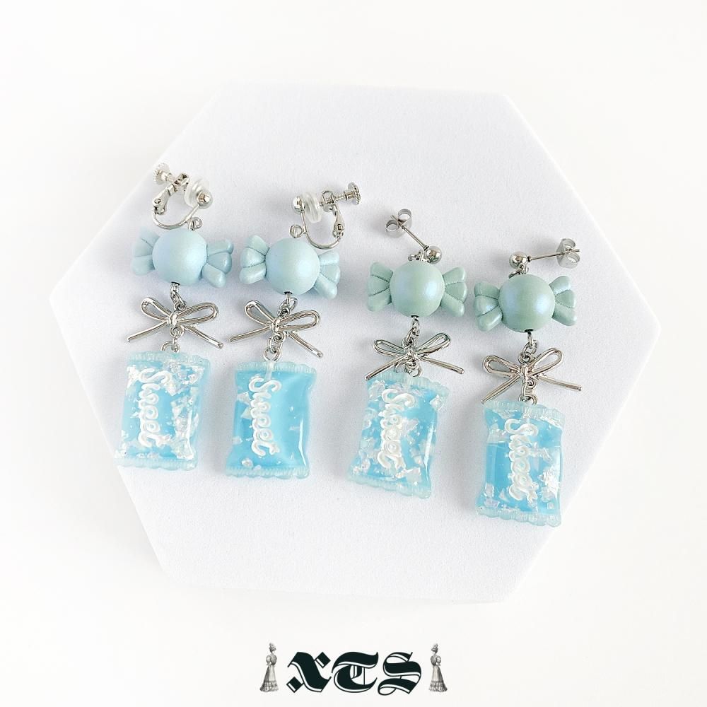XTS Candy Sweet キャンディ イヤリング Sky Blue