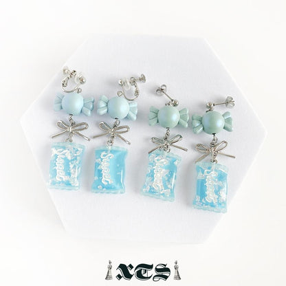 XTS Candy Sweet キャンディ イヤリング Sky Blue
