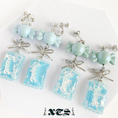 XTS Candy Sweet キャンディ イヤリング Sky Blue