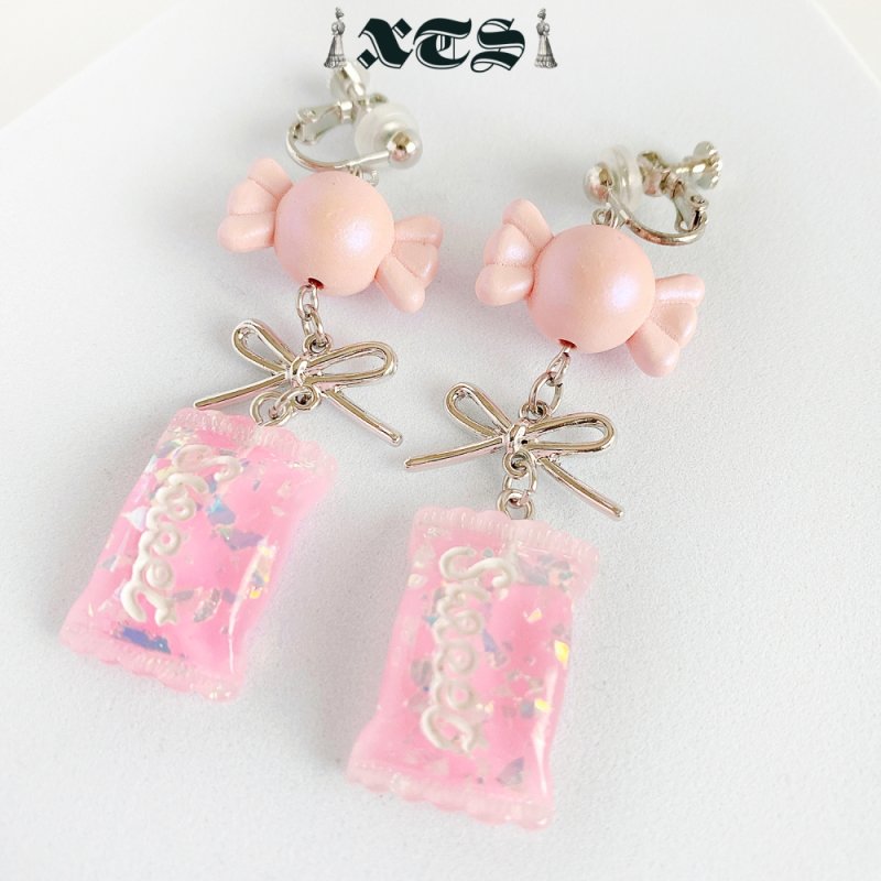 XTS Candy Sweet Candy Earrings PINK