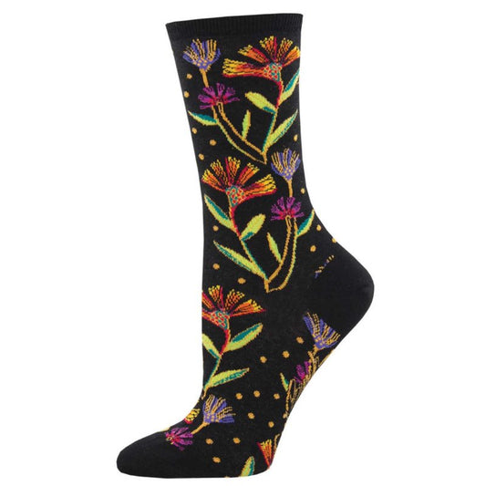 Socksmith Laurel Burch Wildflower Crew Socks - YOUAREMYPOISON