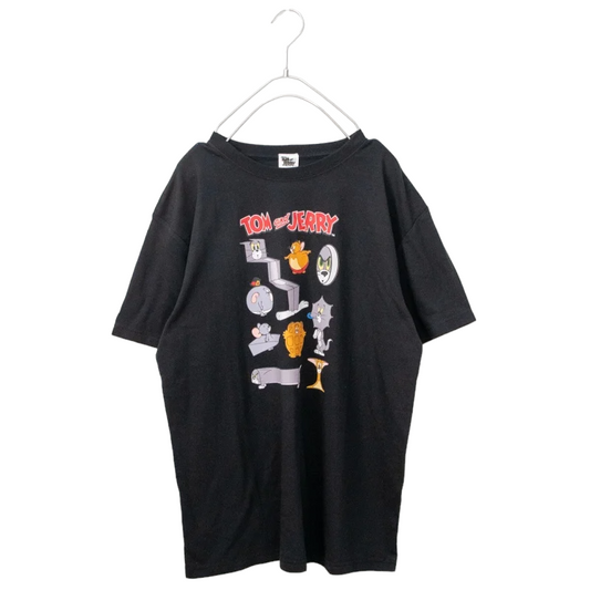 TOM and JERRY Funny S/S T-shirt Black - YOUAREMYPOISON