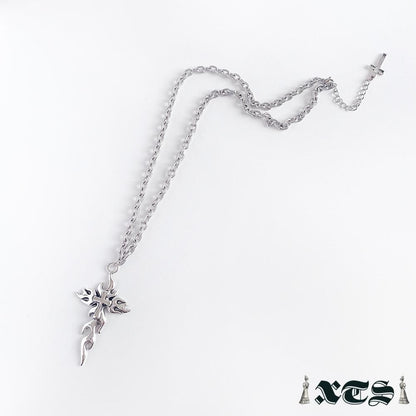XTS ファイヤークロス Fire Cross ネックレス SILVER TS0254