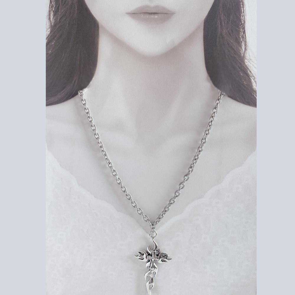 XTS ファイヤークロス Fire Cross ネックレス SILVER TS0254