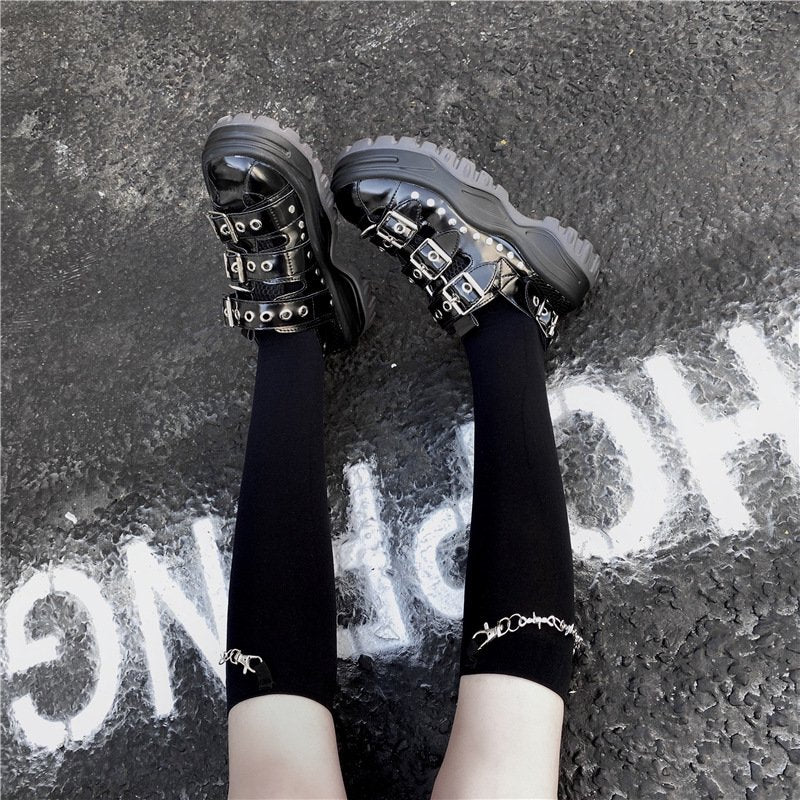 Simple Socks with Barbed Wire Chain - YOUAREMYPOISON