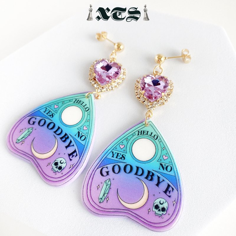 XTS Pastel Heart Planchette Earrings TS0263