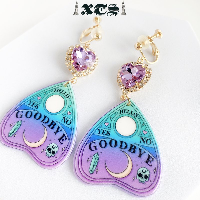 XTS Pastel Heart Planchette Earrings TS0263