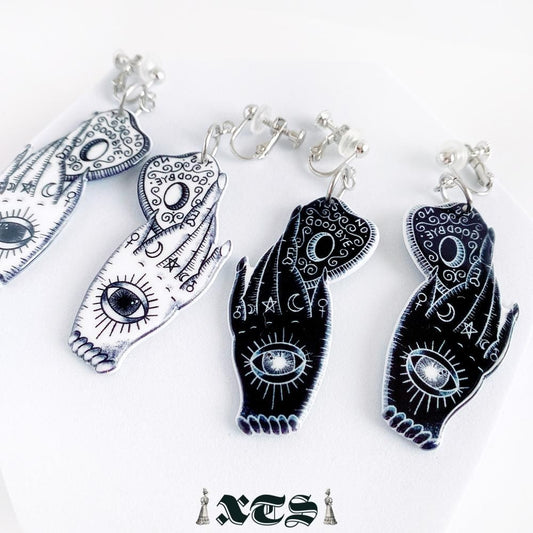 XTS タトゥーハンド Tattoo Hand With Planchette イヤリング TS0264