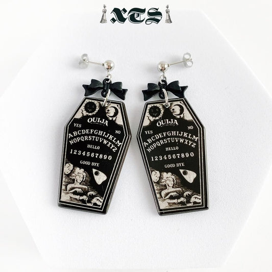XTS 棺桶 Coffin Ouija Board Ribbon ピアス TS0265