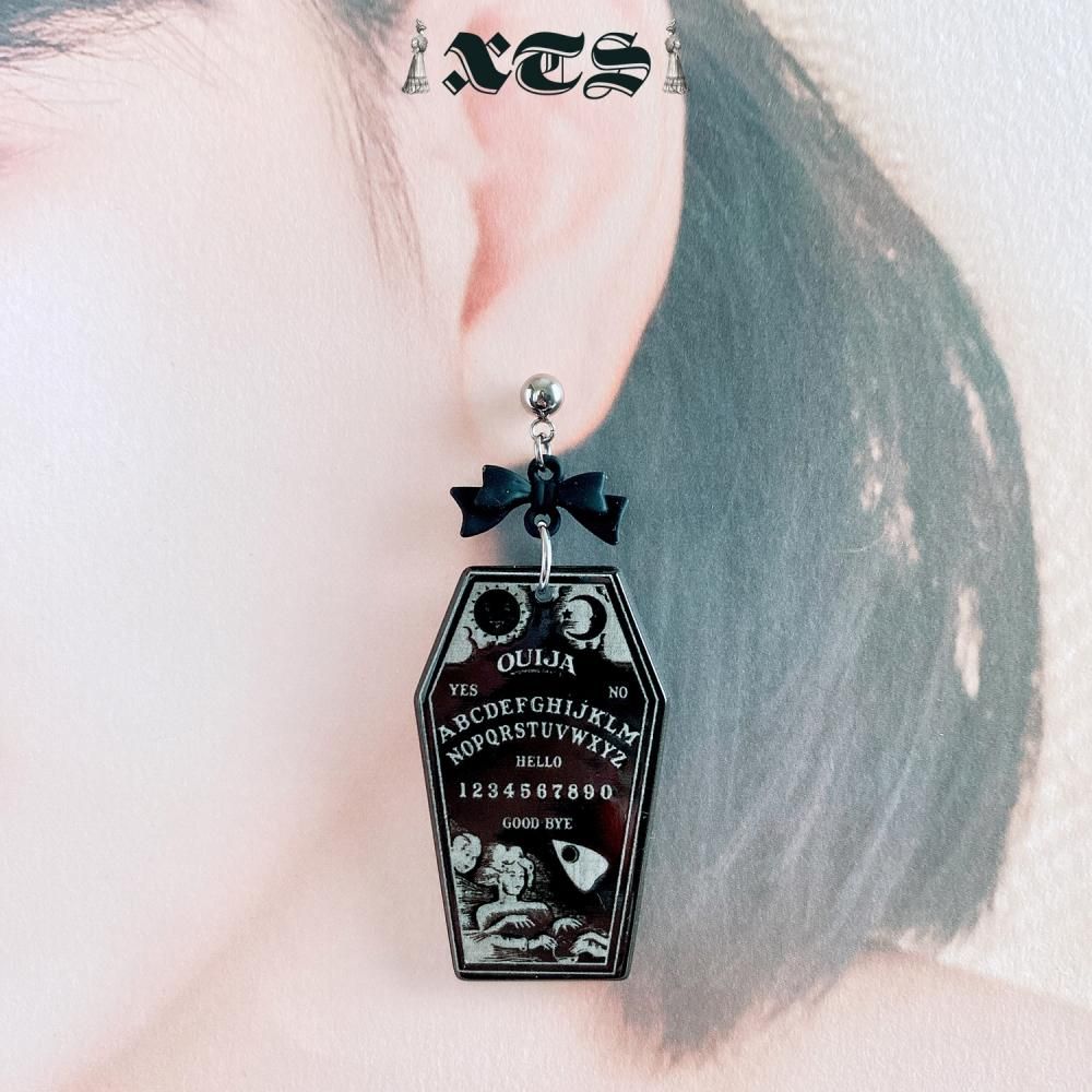 XTS 棺桶 Coffin Ouija Board Ribbon ピアス TS0265