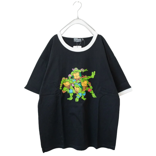 Turtles Ninja Turtles Ringer T-shirt Charcoal Charcoal Charcoal - YOUAREMYPOISON