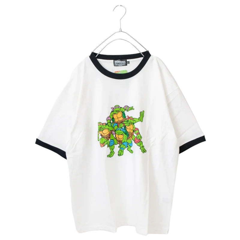TURTLES Ninja Turtles Ringer T-shirt WHITE