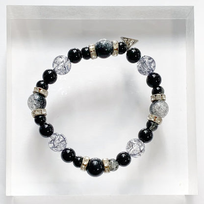 XTS Crack Black Bracelet Black - YOUAREMYPOISON