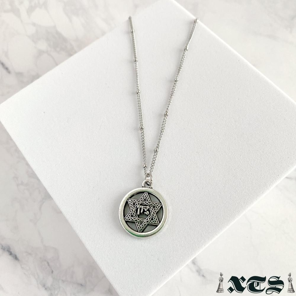 XTS Hexagram 六芒星 ネックレス SILVER TS0248