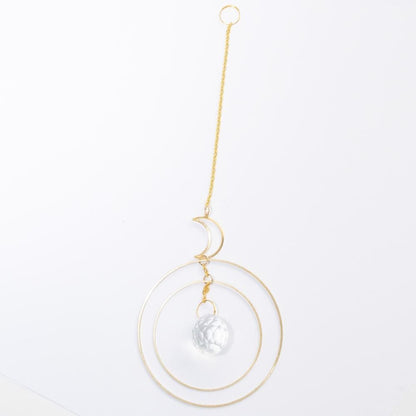 【会員限定0円】三日月 ガラスボール サンキャッチャー GOLD ゴールド