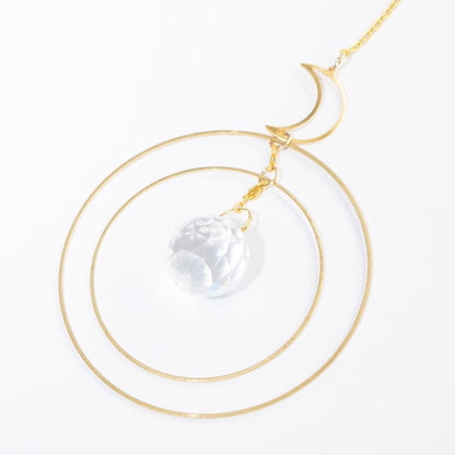 【会員限定0円】三日月 ガラスボール サンキャッチャー GOLD ゴールド
