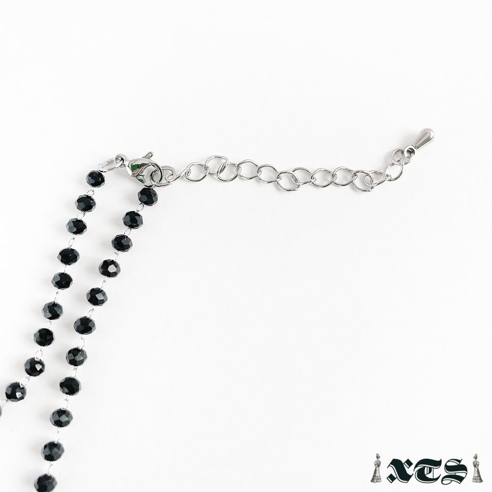 XTS Black Heart Butterfly ハート 蝶々 ネックレス BLACK TS0269