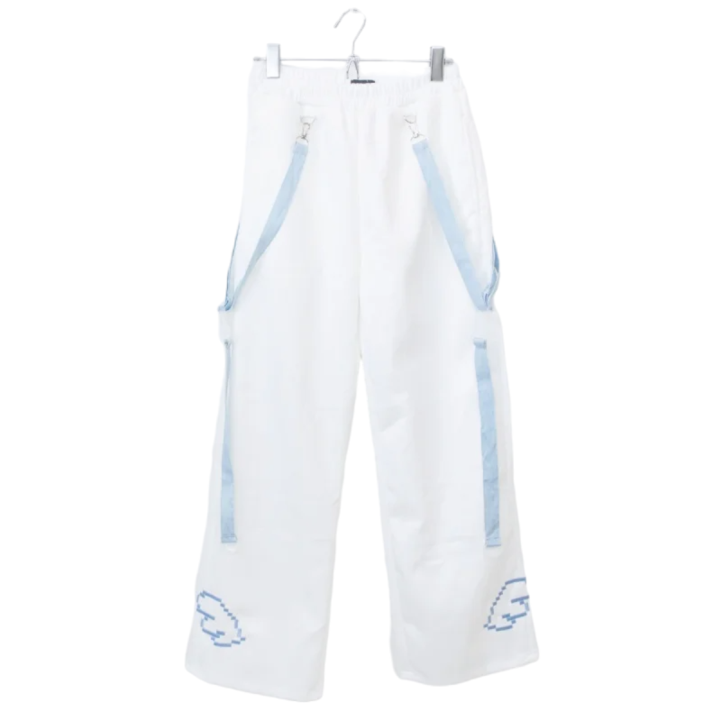 ACDC RAG ドットネコ ロングパンツ WHITE
