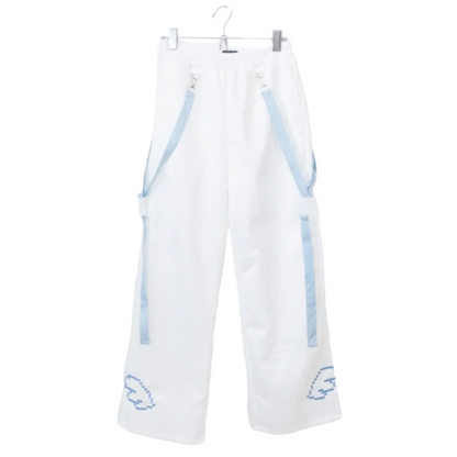 ACDC RAG ドットネコ ロングパンツ WHITE
