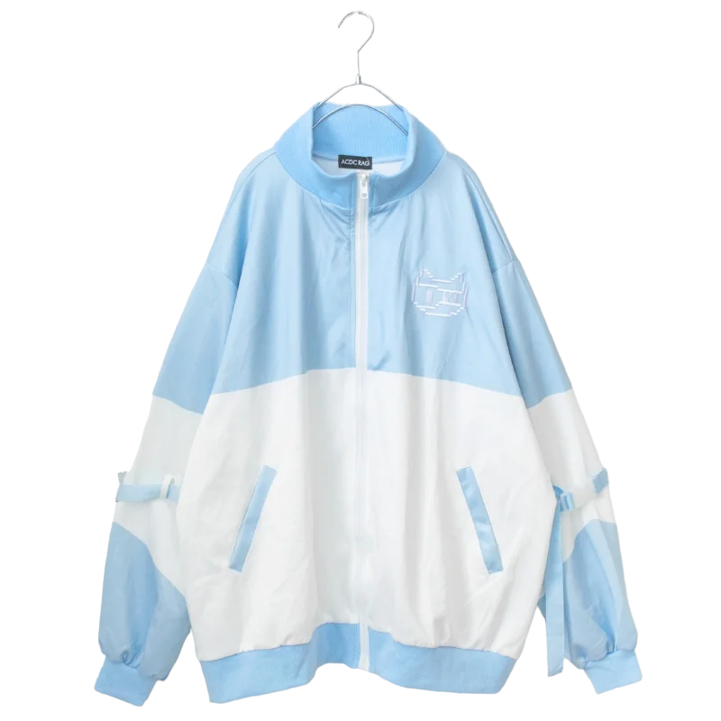 ACDC RAG Dot Neko Jacket Pastel Blue - YOUAREMYPOISON