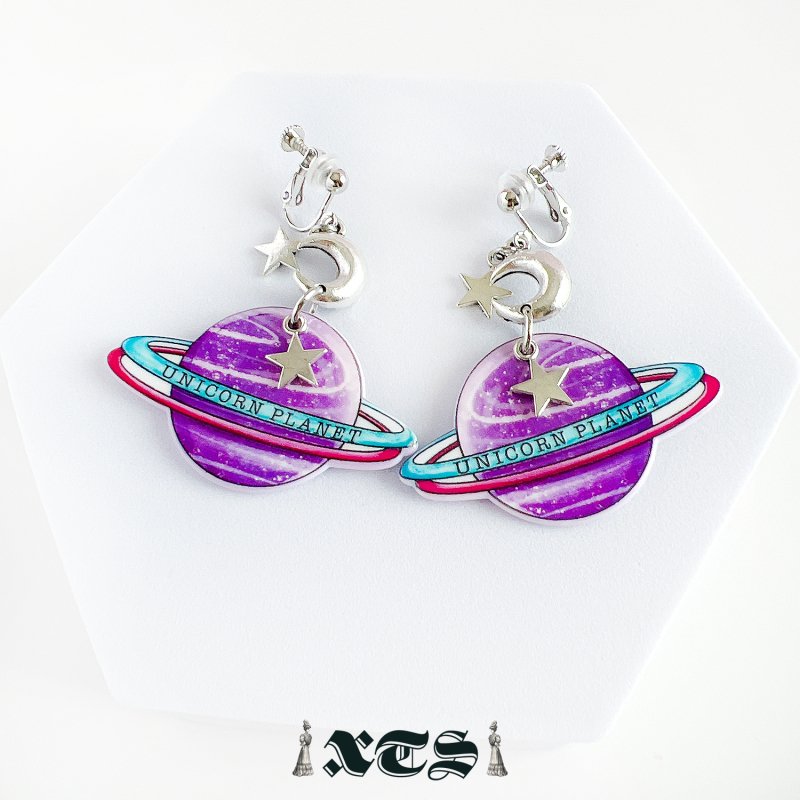 XTS Unicorn Planet Earrings TS0271