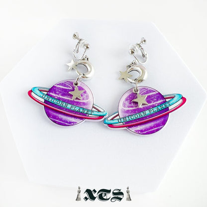 XTS Unicorn Planet Earrings TS0271