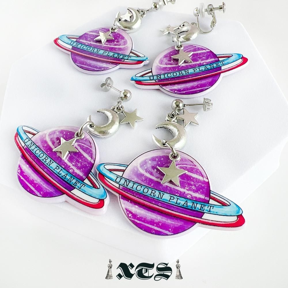 XTS Unicorn Planet イヤリング TS0271