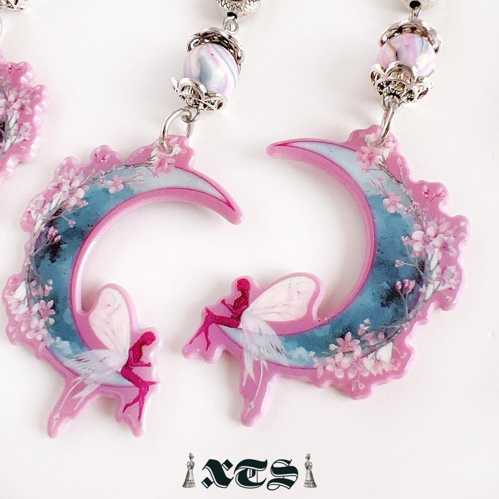 XTS Fairy Flower Moon ピアス TS0272