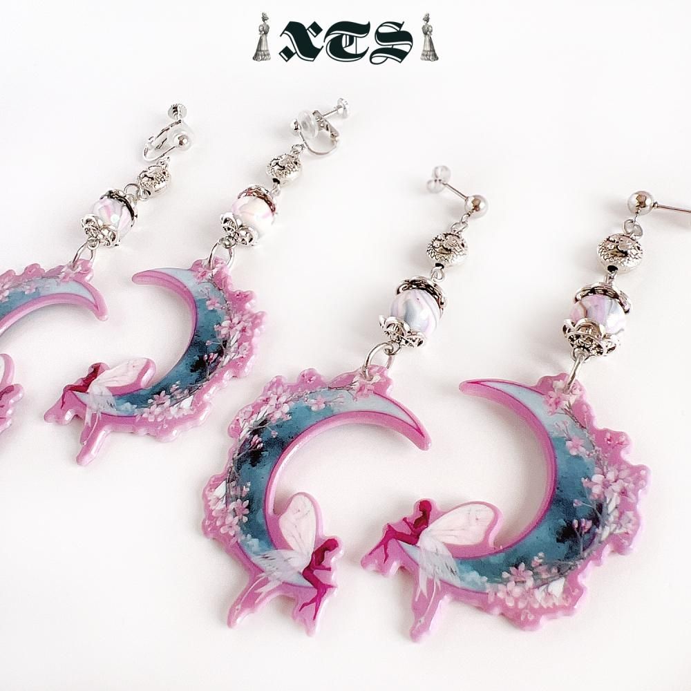 XTS Fairy Flower Moon イヤリング TS0272