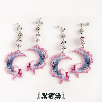 XTS Fairy Flower Moon イヤリング TS0272