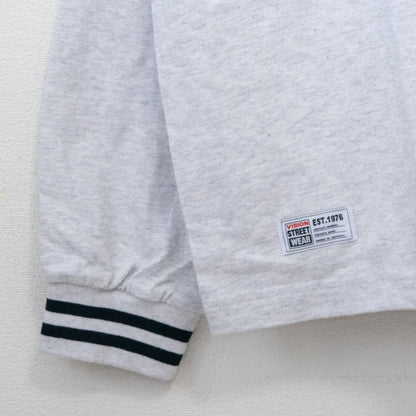 VISION STREET WEAR リブライン切り替え ロンT GRAY グレー
