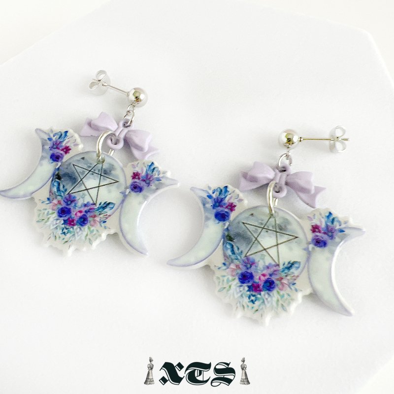 XTS Triple Moon Earrings TS0273