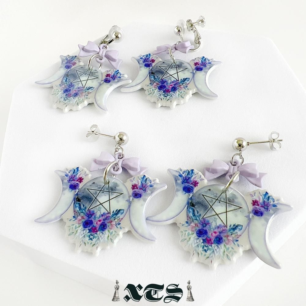 XTS Triple Moon イヤリング TS0273