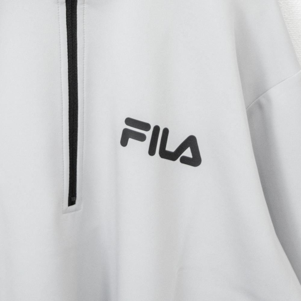 FILA フィラ ストレッチ 切替ハーフジップ ジャケット GRAY グレー FM6005