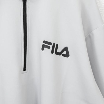 FILA フィラ ストレッチ 切替ハーフジップ ジャケット GRAY グレー FM6005