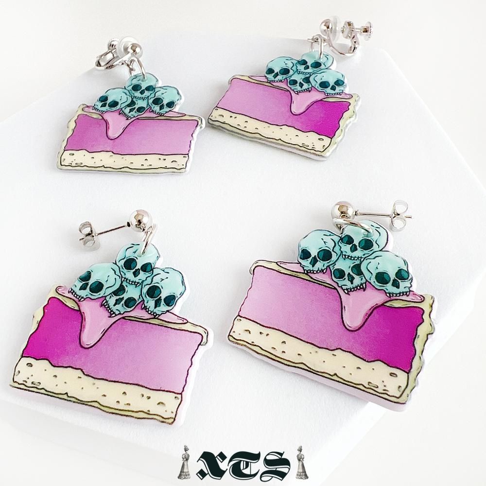 XTS Skull Cake ピアス TS0275